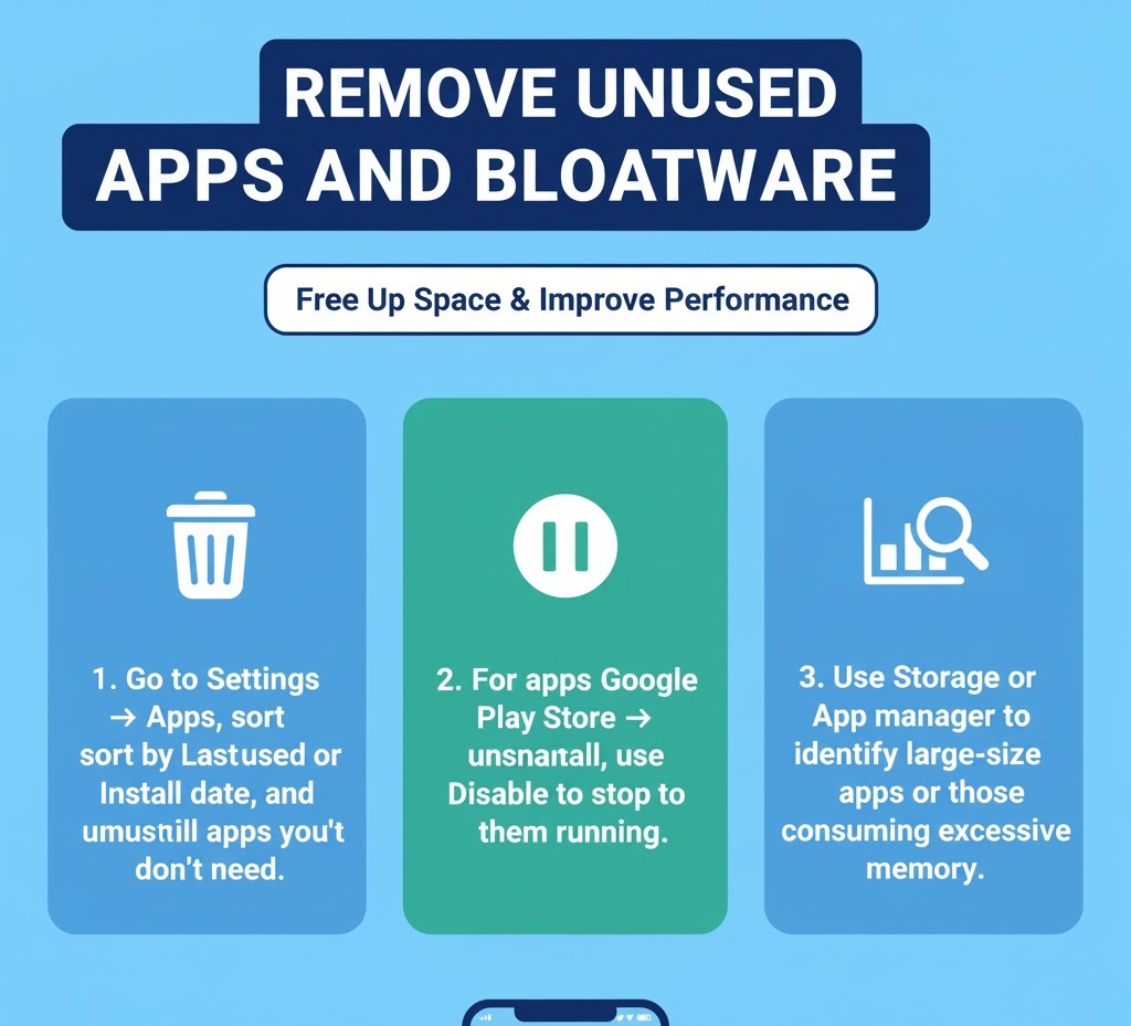 Remove Unused Apps and Bloatware
