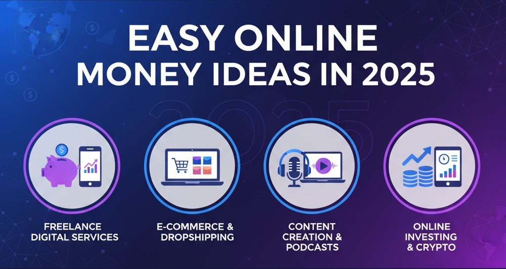 Easy Ideas to Make Money Online in 2025