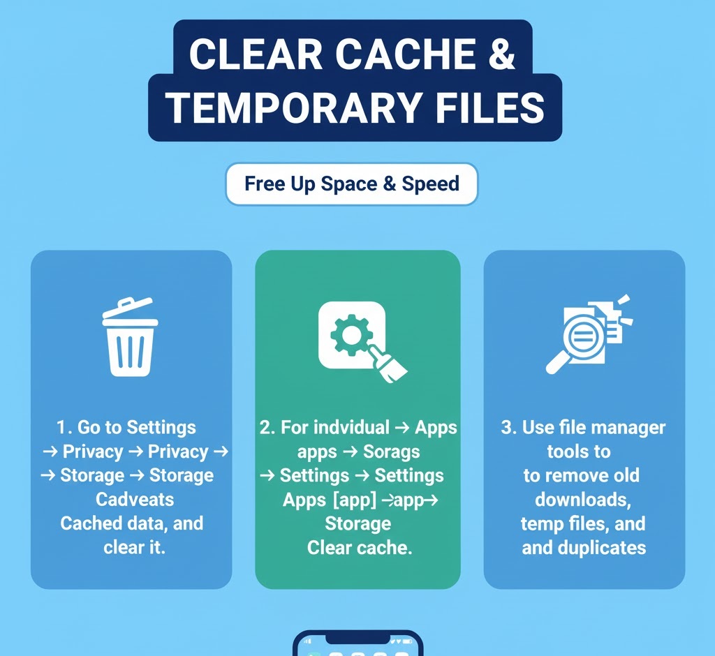 Clear Cache & Temporary Files