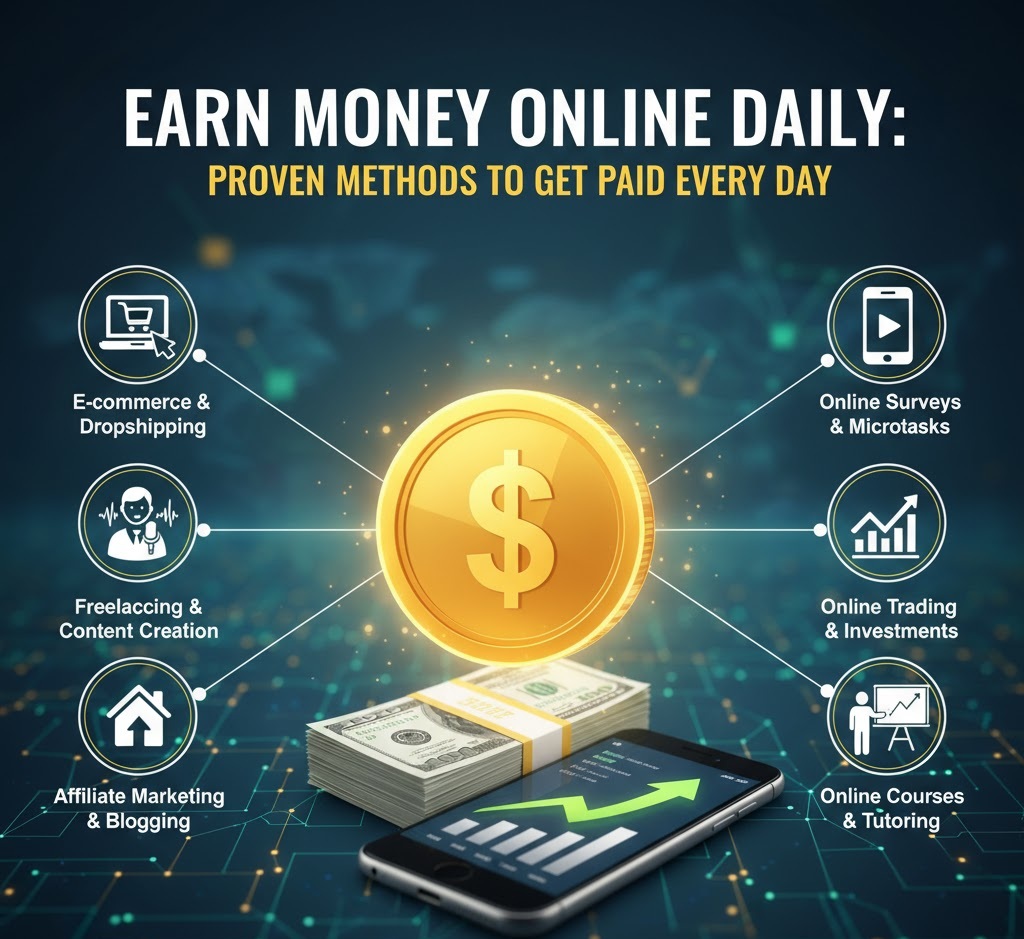 Earn Money Online Daily Proven Methods to Get Paid Every Day