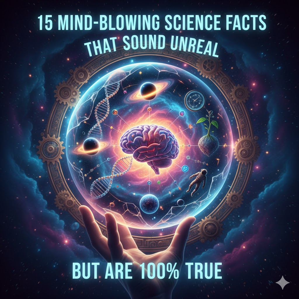 15 Mind-Blowing Science Facts That Sound Unreal but Are 100% True